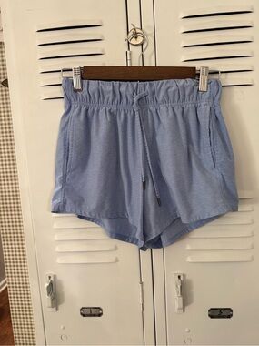 Athletic Works Sky Blue Elastic Drawstring Athletic Shorts